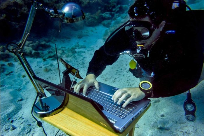 writing under water